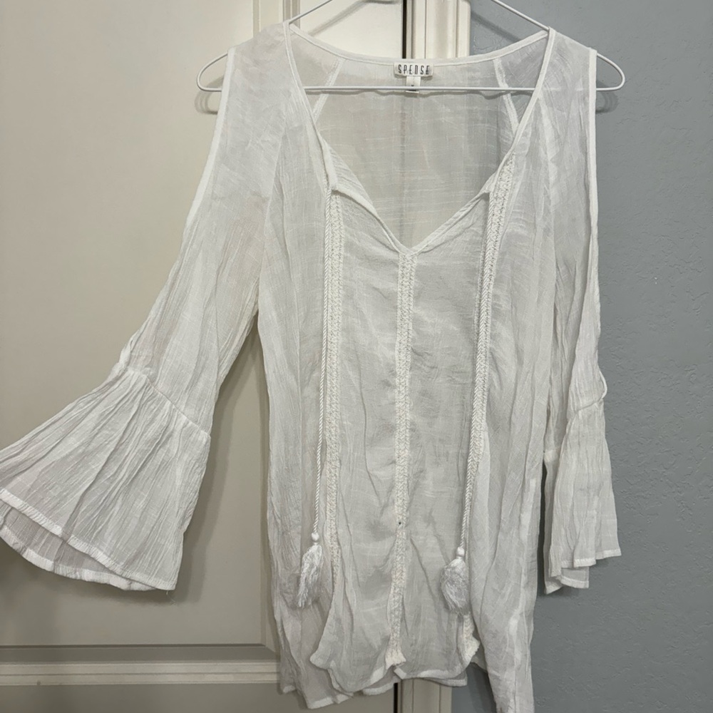 Sheer White Blouse by Orage